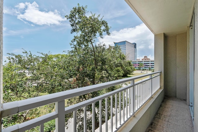 view of balcony