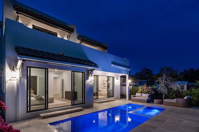 226 NE 11th St, Delray Beach, FL 33444 - view of patio with french doors and a balcony