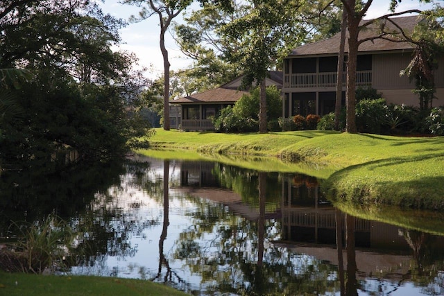 view of water feature