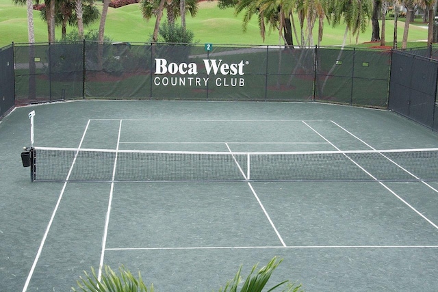 view of sport court