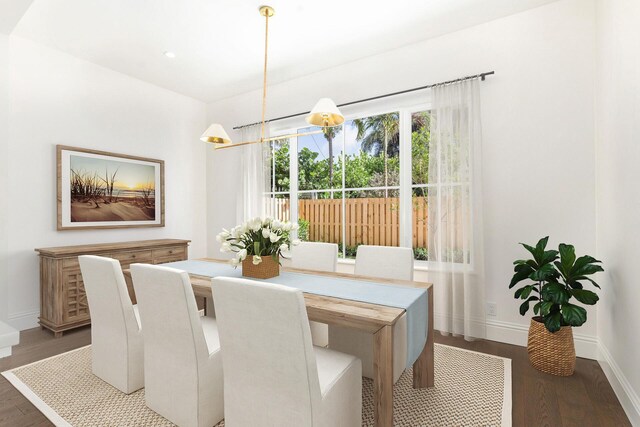 dining room featuring hardwood / wood-style flooring