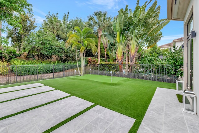 view of yard with a patio