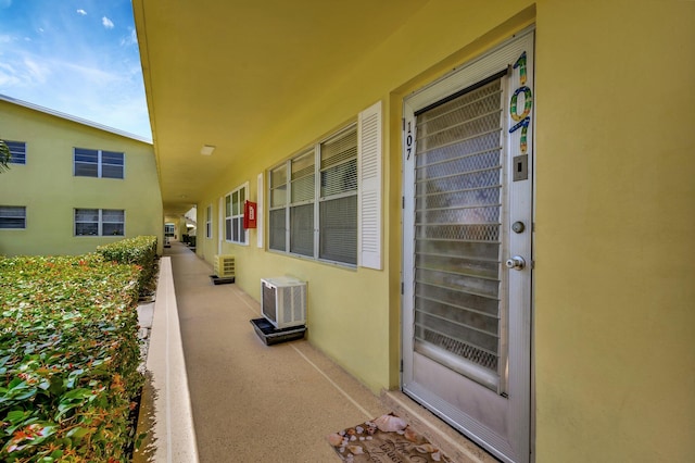 view of patio with central AC unit