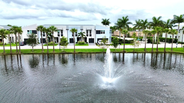 view of water feature