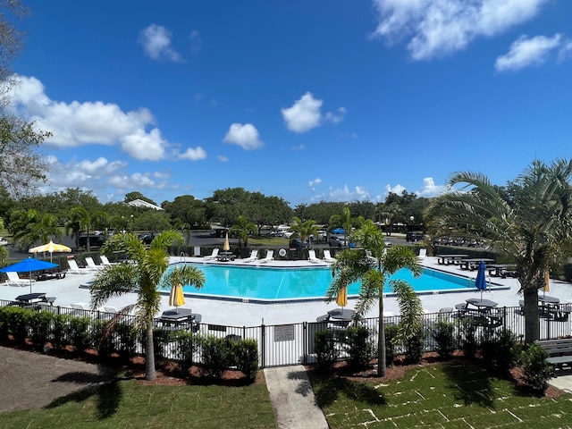 view of pool