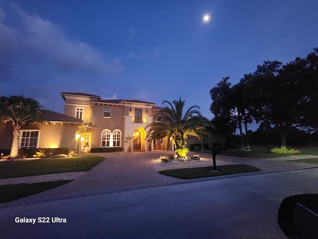 view of mediterranean / spanish house