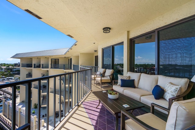 balcony with an outdoor living space