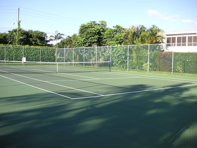 view of tennis court