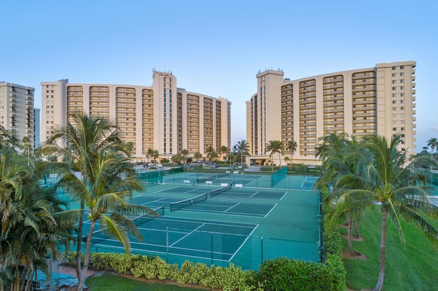 view of tennis court