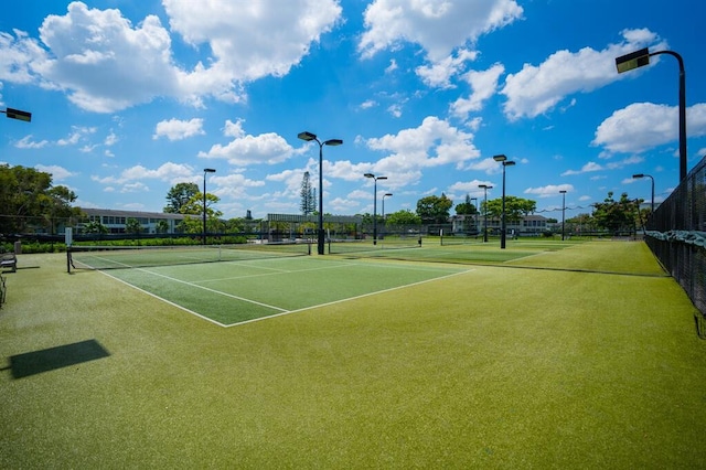 view of tennis court