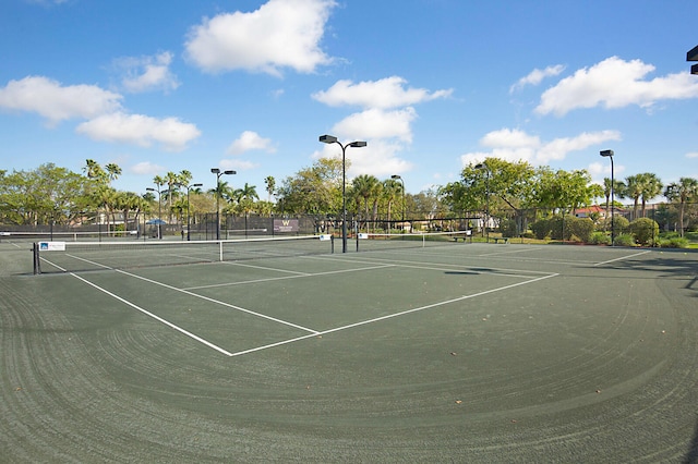 view of sport court