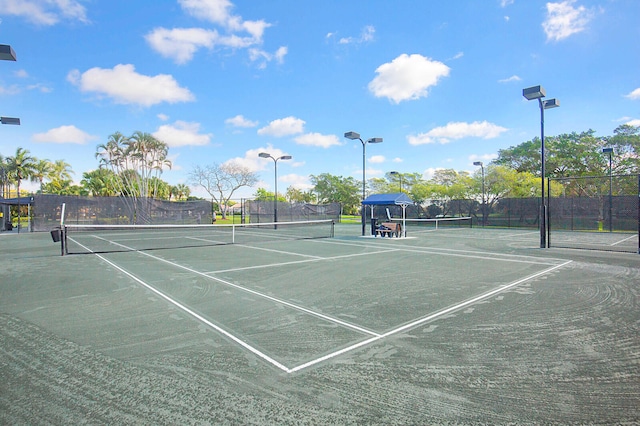 view of sport court