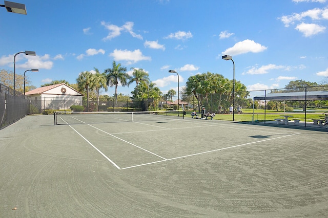 view of tennis court