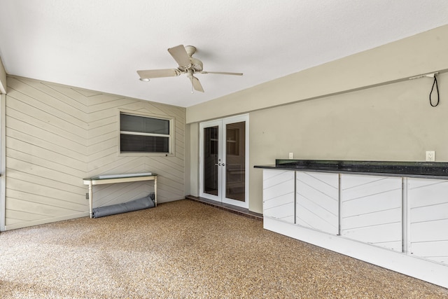 view of patio / terrace featuring ceiling fan