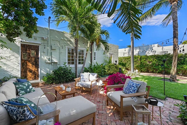 view of patio / terrace with outdoor lounge area