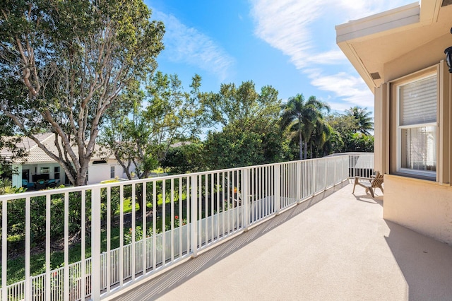 view of balcony