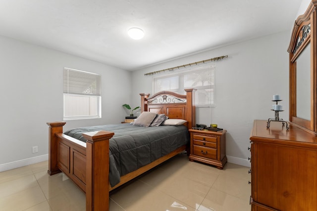 view of tiled bedroom