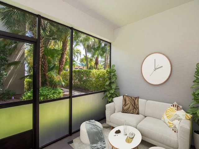 view of sunroom / solarium