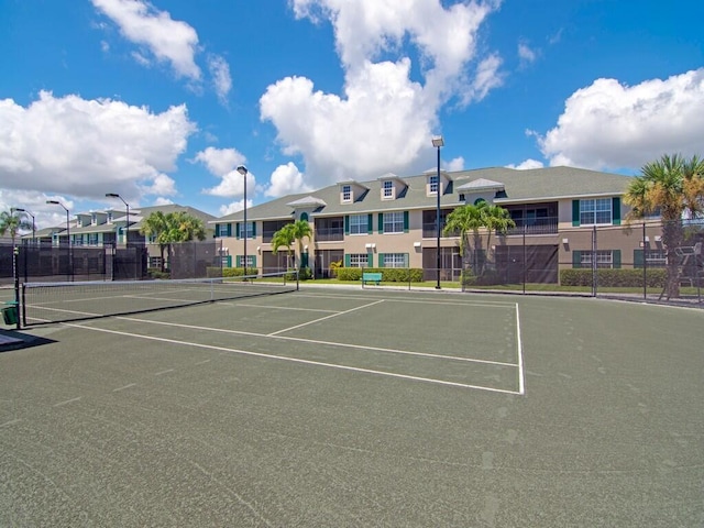 view of tennis court