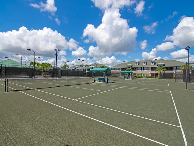 view of sport court