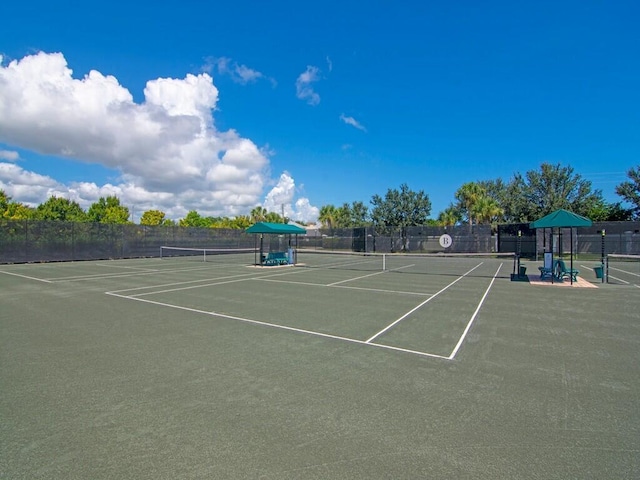 view of sport court