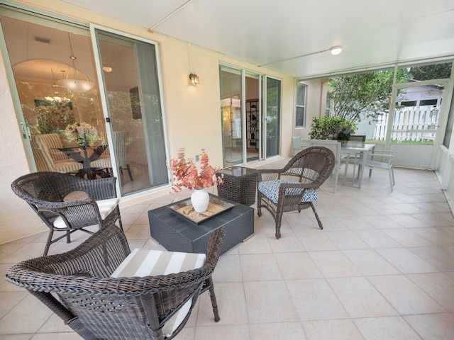 view of sunroom / solarium