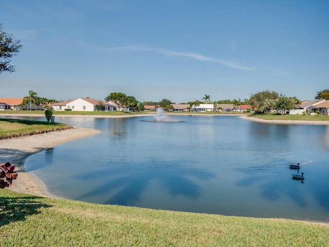 view of water feature