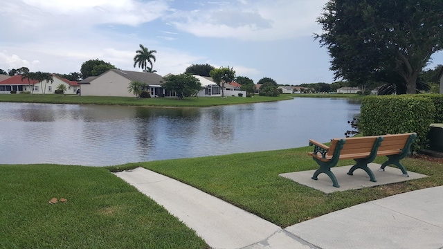 water view featuring a residential view