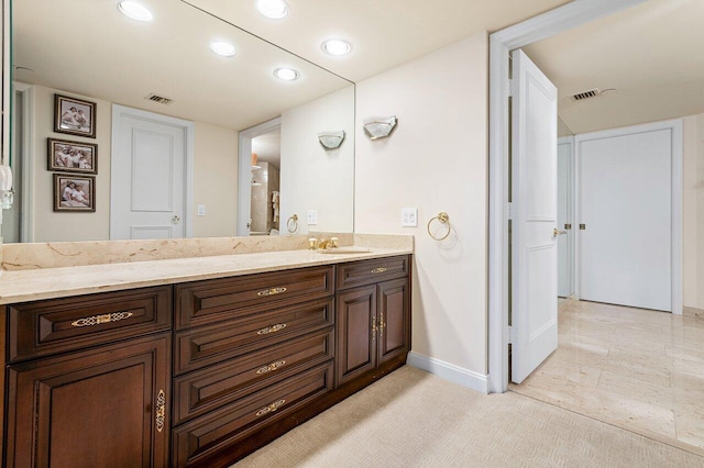 bathroom featuring vanity