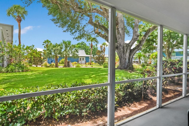 1854 SW Palm City Rd Unit 101, Stuart, FL 34994 - view of unfurnished sunroom