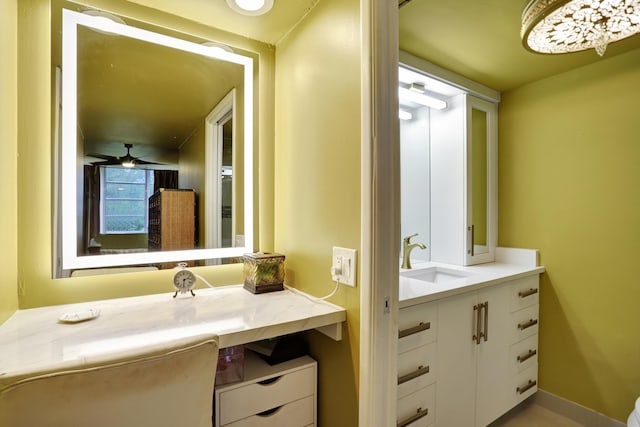 bathroom featuring vanity