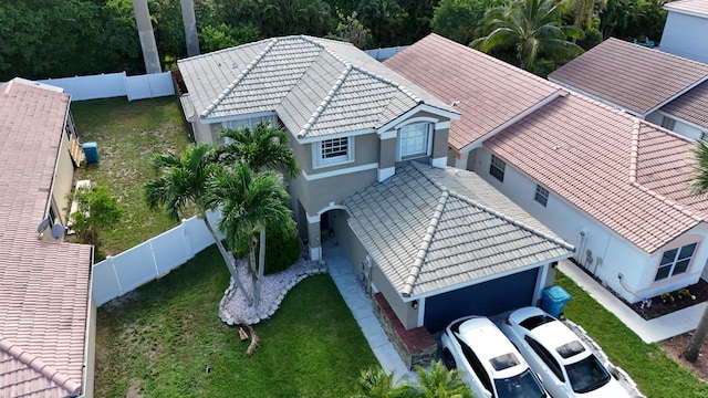 birds eye view of property