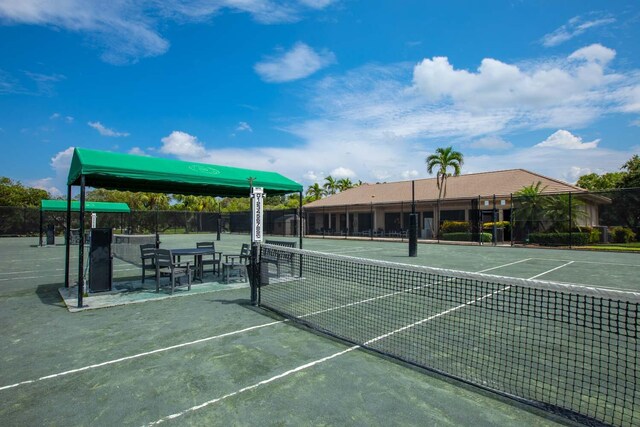 view of tennis court