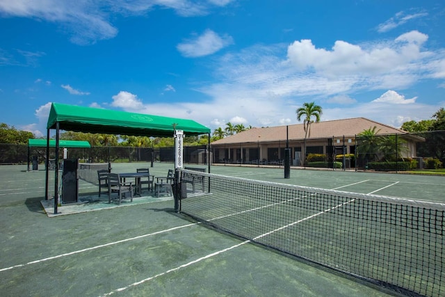 view of tennis court