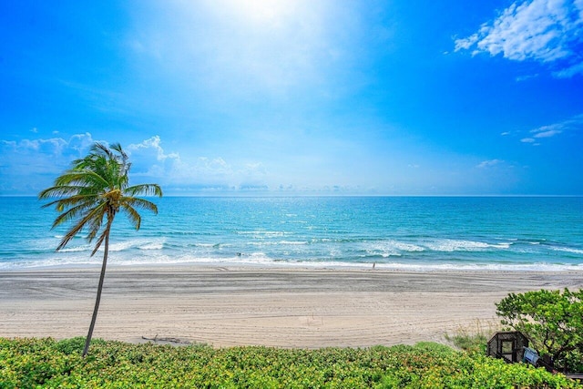 water view with a beach view