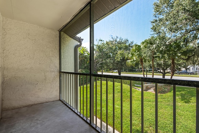 view of balcony