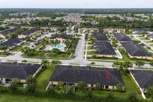 bird's eye view featuring a residential view