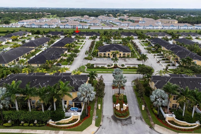 bird's eye view featuring a residential view