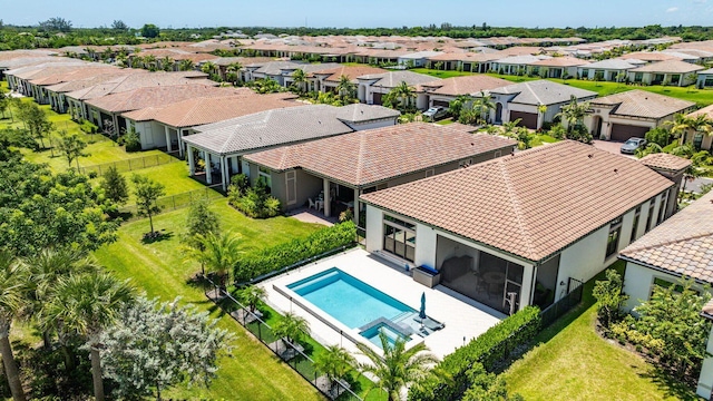 birds eye view of property