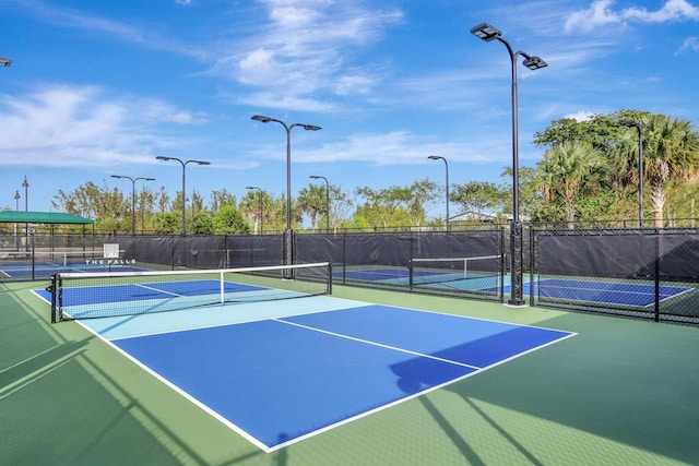 view of tennis court