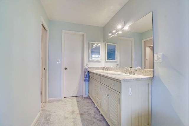 bathroom with vanity