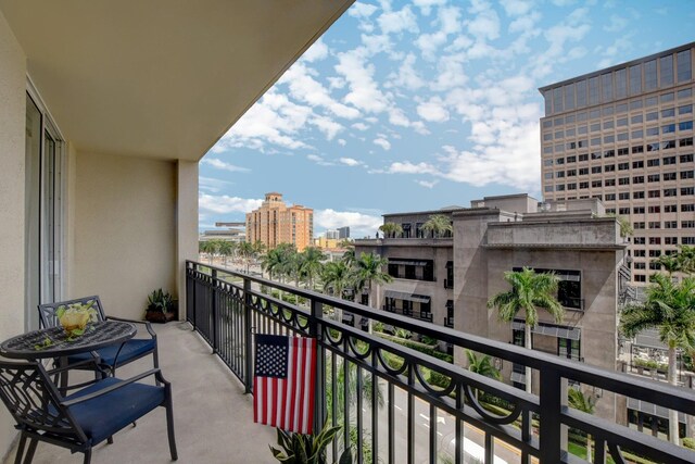 view of balcony