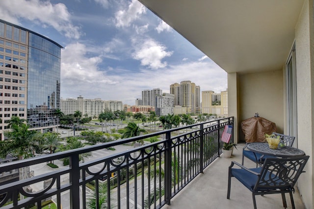 view of balcony