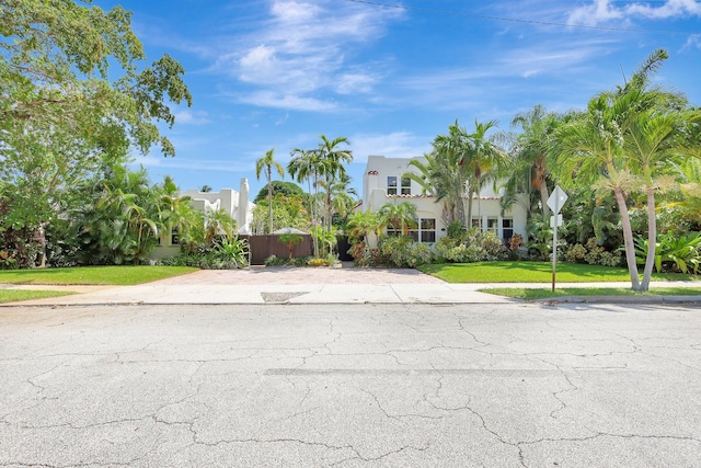 exterior space with a front yard