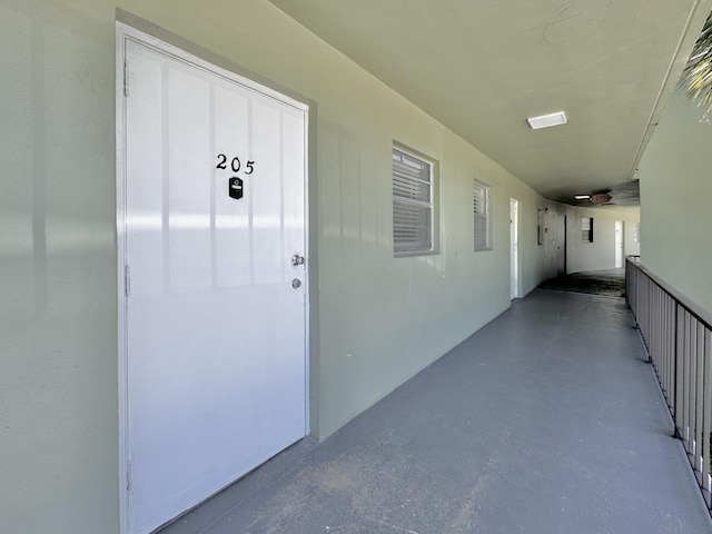 exterior space with stucco siding