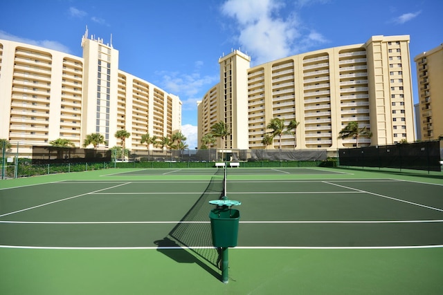 view of tennis court