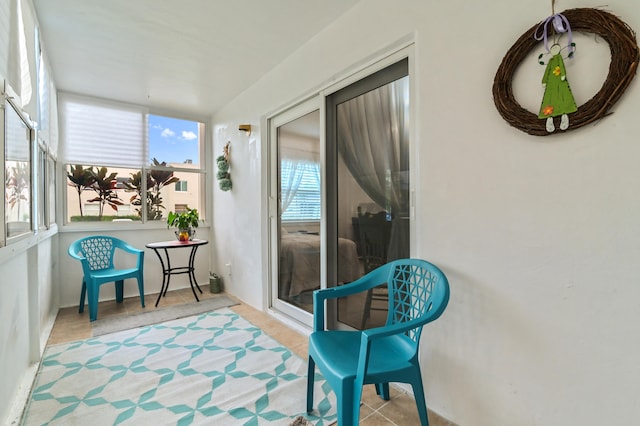 view of sunroom