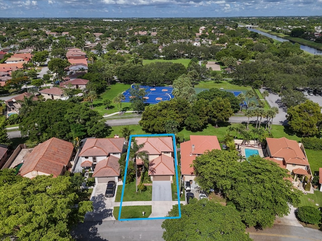 birds eye view of property