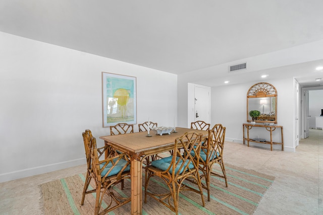 view of dining room