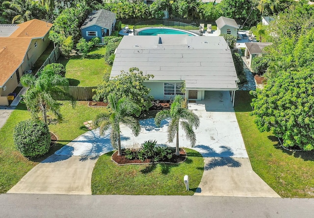 birds eye view of property